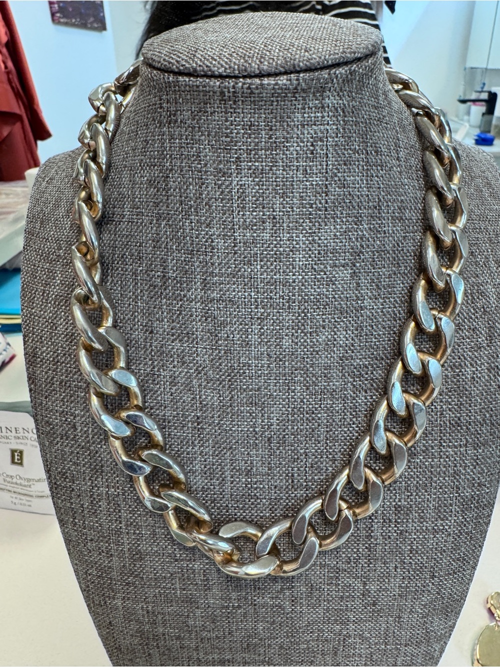 Banana Republic Chunky Gold-Tone Curb Chain Necklace - Women's Fashion Jewelry